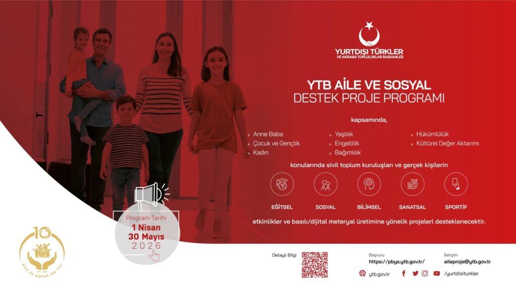AİLE VE SOSYAL DESTEK PROJE PROGRAMI 2026 BAŞVURULARI BAŞLADI