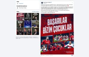 CUMHURBAŞKANI ERDOĞAN’DAN MİLLİ TAKIMA TEBRİK MESAJI