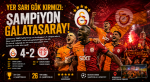 YER SARI GÖK KIRMIZI: ŞAMPİYON GALATASARAY…