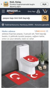 AMAZON’DA SKANDAL SATIŞ: TÜRK BAYRAĞI PASPAS OLARAK SATIŞA SUNULDU