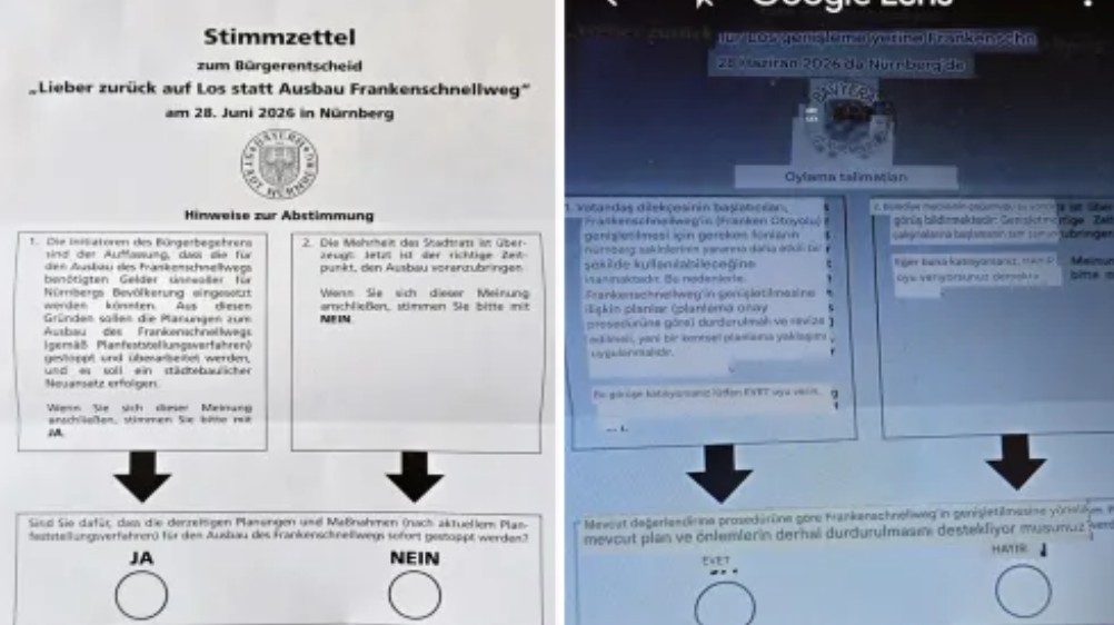 Nürnberg’de ‚EVET‘-‚HAYIR‘ Oylaması