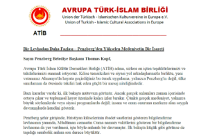 Penzberg’deki örnek uygulamaya ATİB’den teşekkür