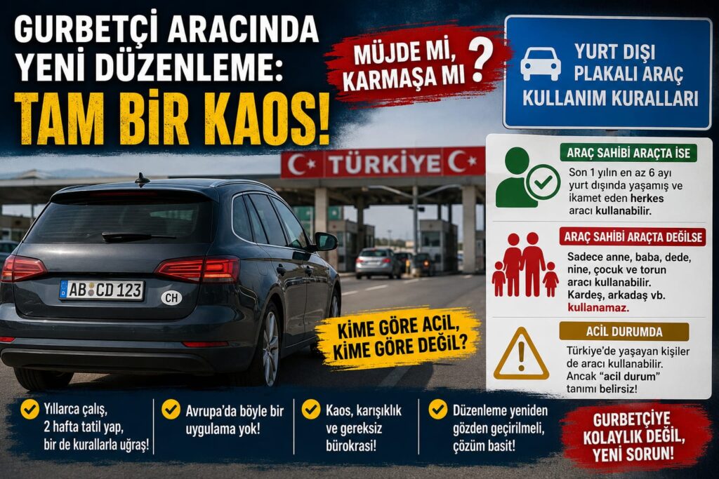 Gurbetçi aracındaki yeni düzenleme: Tam bir kaos!
