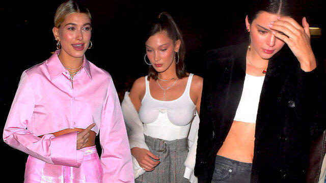 Kendal Jenner, Bella Hadid ve Hailey Baldwin bir araya geldi